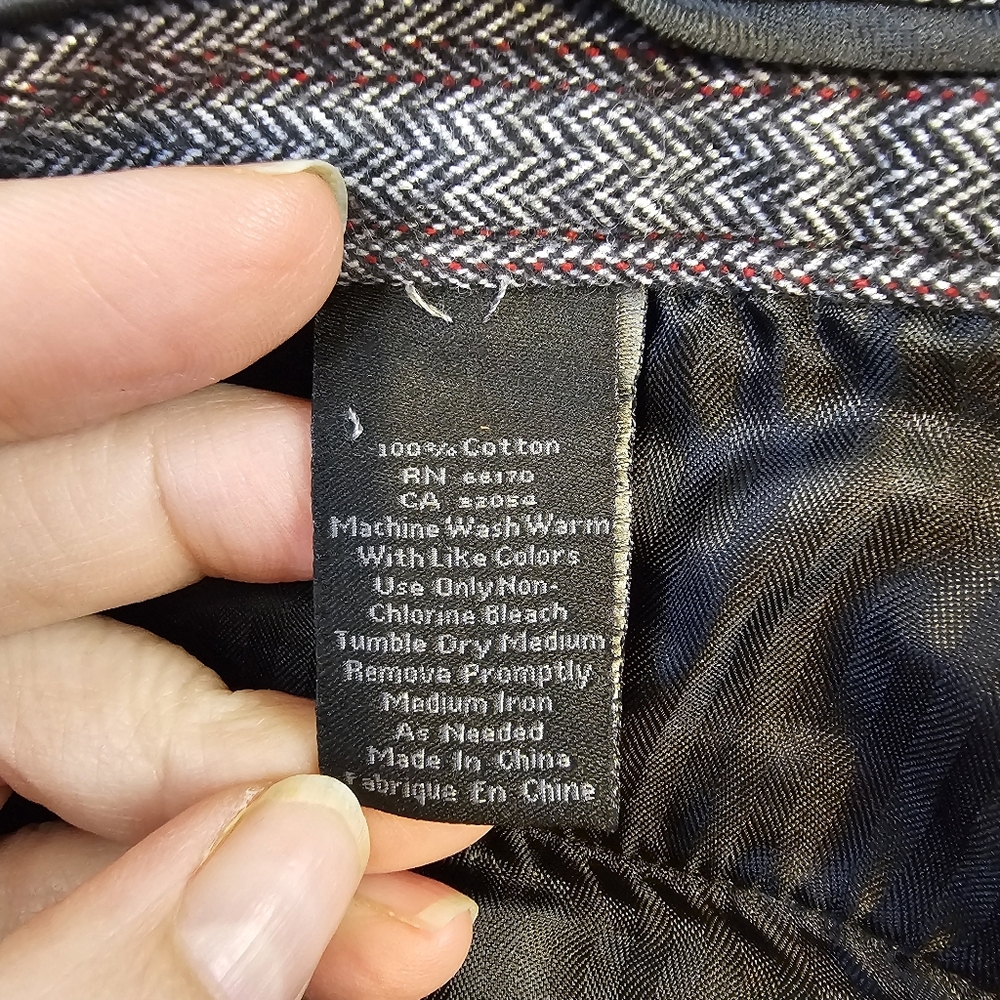 Standard Cloth Gray Pinstripe Trousers Size 34 - Picture 10 of 12